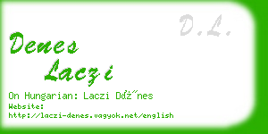 denes laczi business card